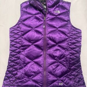 The North Face Women's Purple Puffer Vest